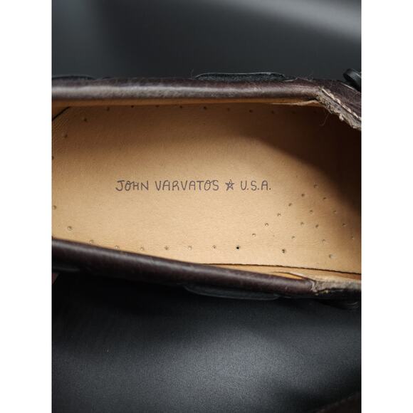 JOHN VARVATOS STAR USA Pebble Leather Boat Shoes Men's 12 - Picture 12 of 16